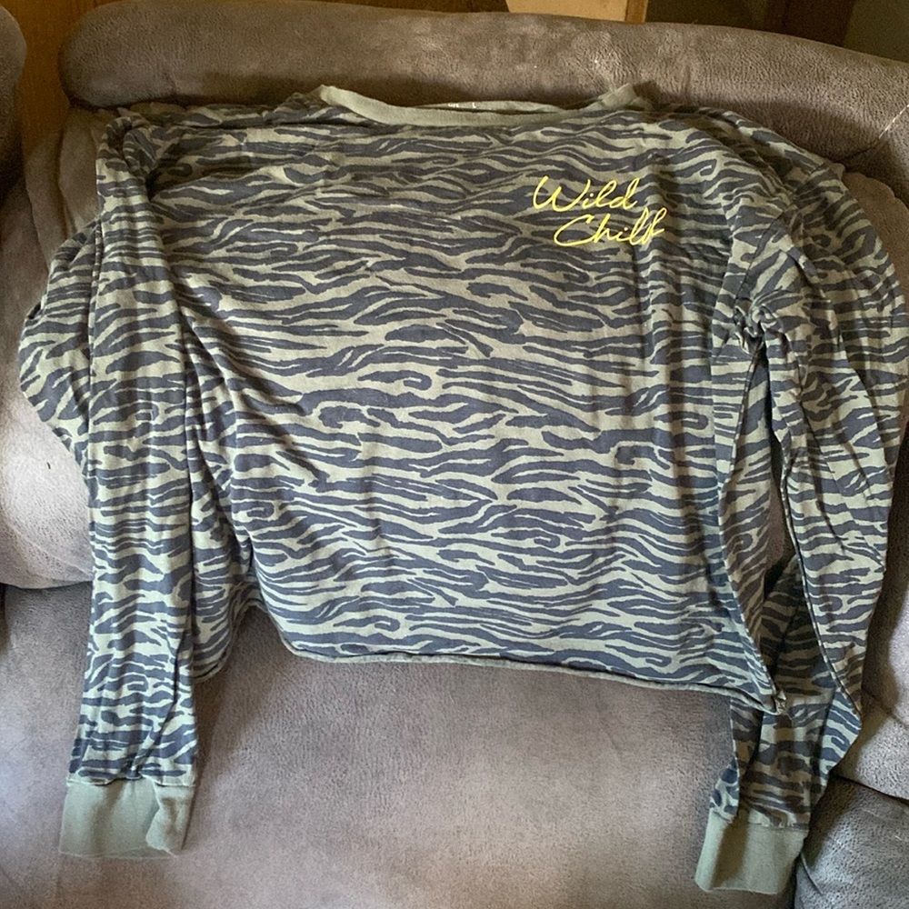 Camo “Wild Child” crop top